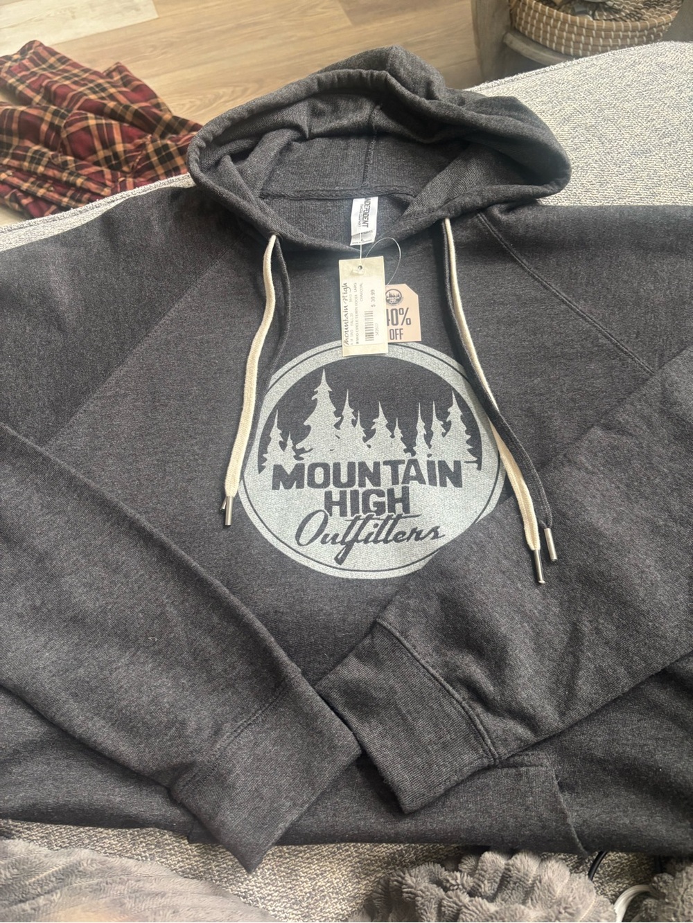 Men's Charcoal Pullover Hoodie
